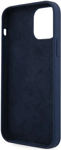 Mbështjellës Guess GUHCP12LLSVSBL për iPhone 12 Pro Max 6.7", silikon, Blu