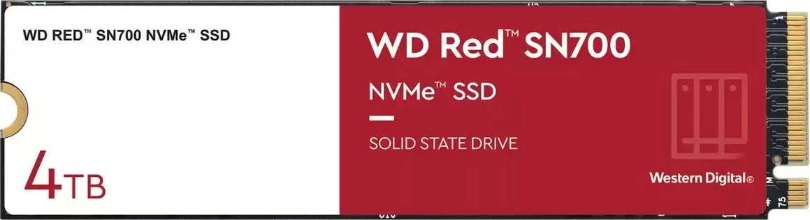 SSD Western Digital WD Red SN700, 4 TB, M.2, 3400 MB/s