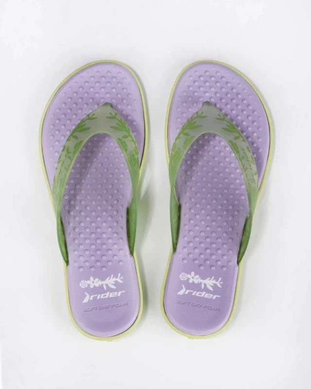 Flip-flopa për femra Rider, vjollcë e gjelbër