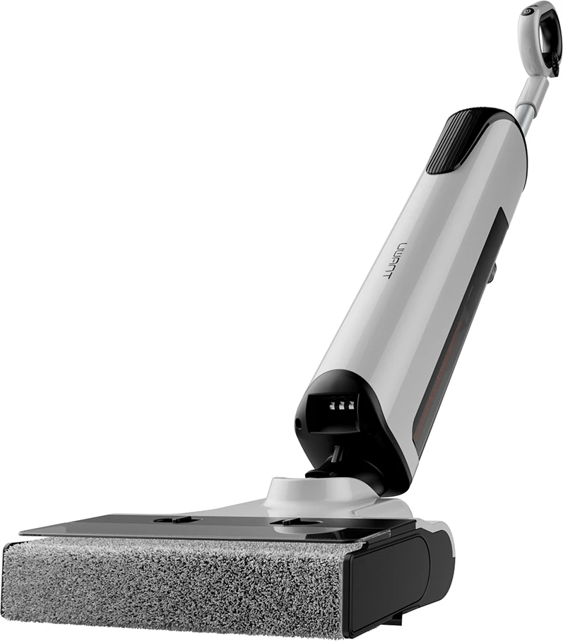 Fshesë elektrike në këmbë UWANT D700 me funksion larjeje dhe stacion karikimi, e bardhë