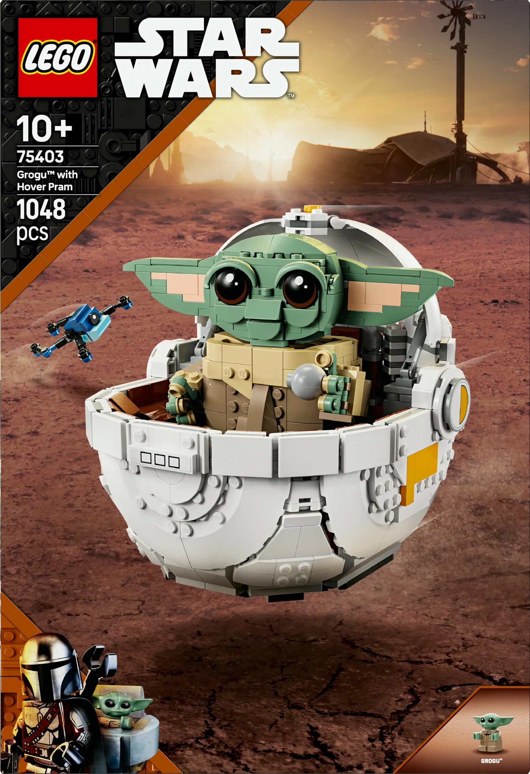 Set ndërtimi LEGO Star Wars Grogu, shumëngjyrësh