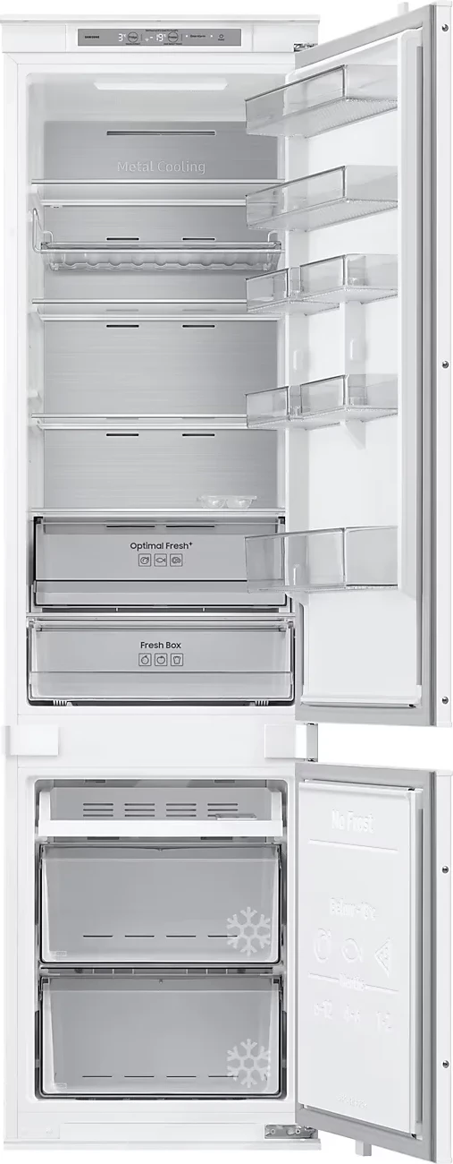 Frigorifer i integruar, Samsung BRB80F30AES0EO, 193.5 cm / 54 cm, ngrirës poshtë, klasa energjie E, i bardhë