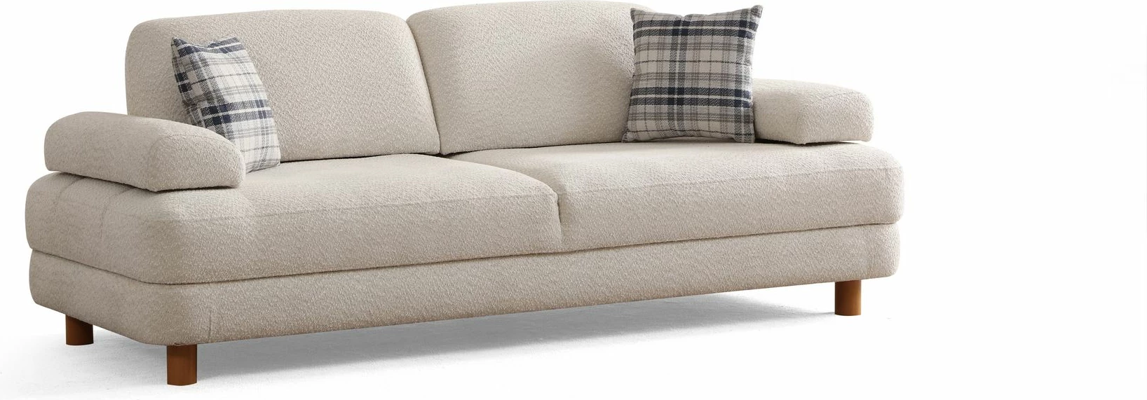 Divan-krevat treshe, ngjyrë krem, Atelier del Sofa, Nice 3 Seater
