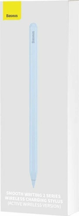 Stylus Baseus Smooth Writing 2, karikim magnetik, 125 mAh, për iPad, blu, set 2 copë