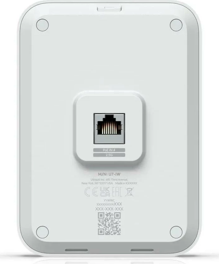 Access point Ubiquiti U7-IW, WiFi 7, montim në mur