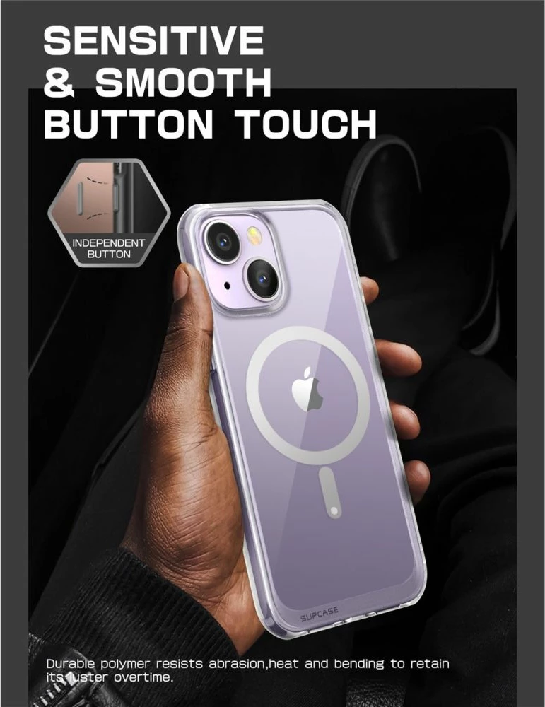 Mbështjellës Supcase UB Mag për iPhone 14 Plus, MagSafe, Transparent