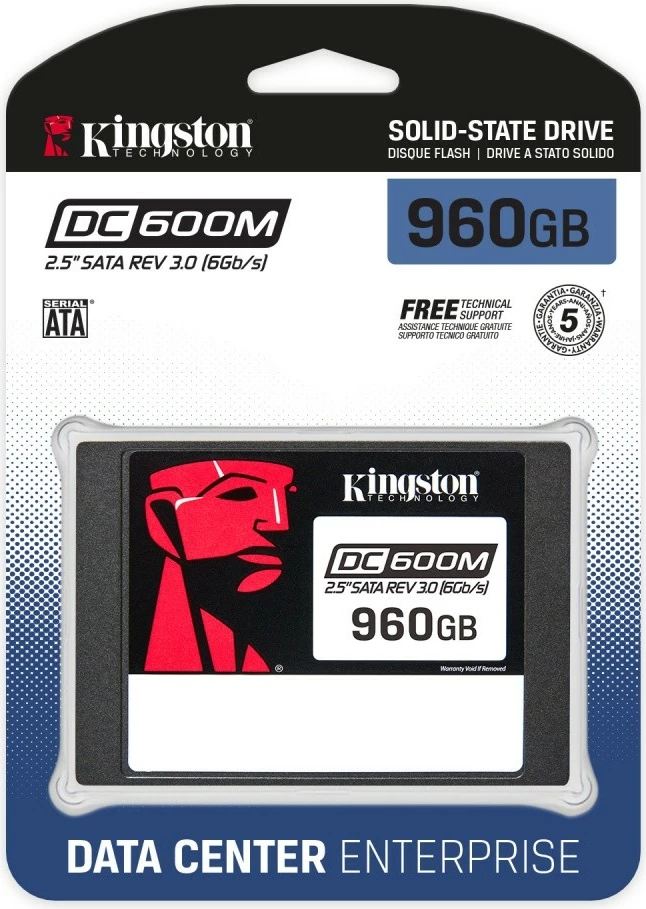 SSD Kingston DC600M 960GB, 2.5", SATA III