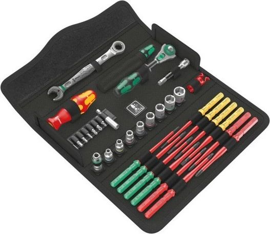 Set veglash Wera Kraftform Kompakt W Imperial 1 Wartung, kasë e zezë
