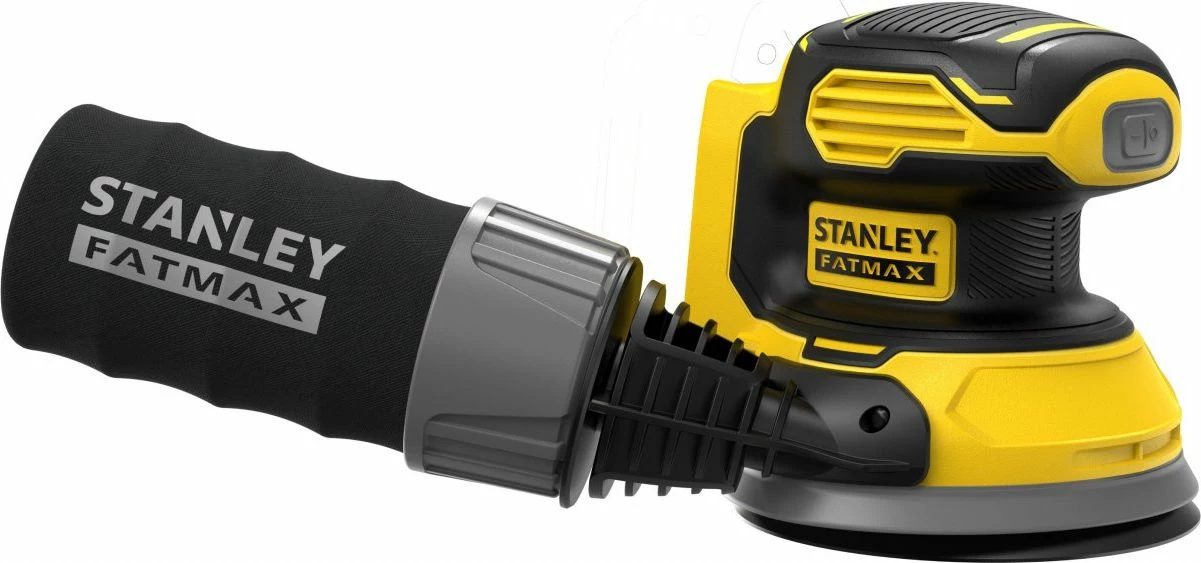 Lëmues orbital ekscentrik Stanley SFMCW220B 18V 125mm, verdhë/zi, vetëm mjet (pa bateri/karikues)