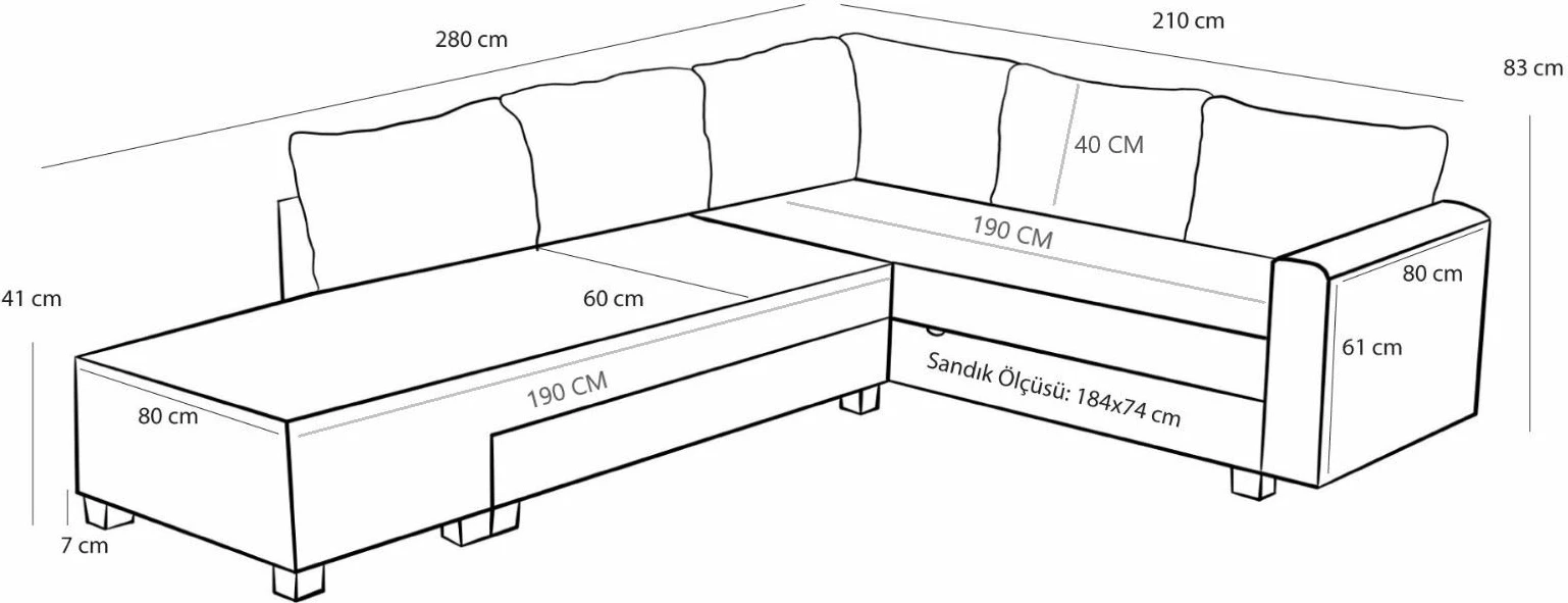 Kënd-sofë krevati Atelier del Sofa, Aly Arzilla, kënd i djathtë, ngjyrë kafe