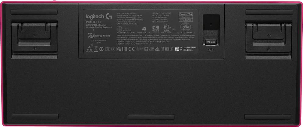 Kasë tastierë Logitech G PRO X TKL LIGHTSPEED, mekanike, RGB, wireless, magenta
