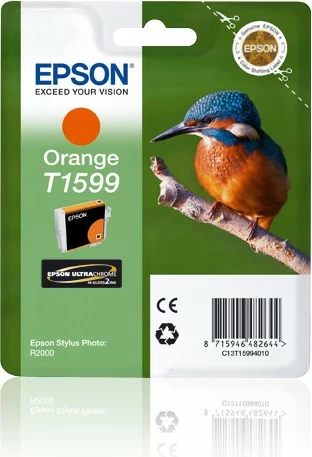 Toner Epson T1599, 17 ml, portokalli