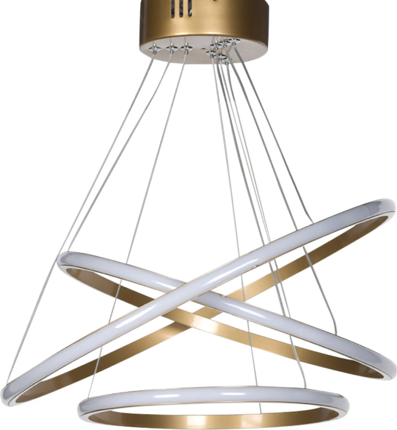 Llambë varëse LED, ngjyrë ari, FH7511.02, 35x28x55 cm