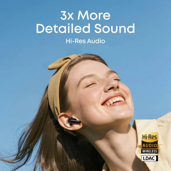 Kufje Anker Soundcore R60i NC, wireless, noise cancelling, e zezë