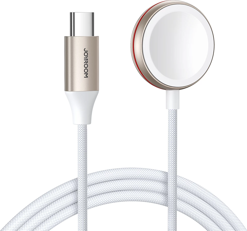 Karikues wireless për Apple Watch Joyroom S-IW011, 1.2m, USB-C, Bardhë