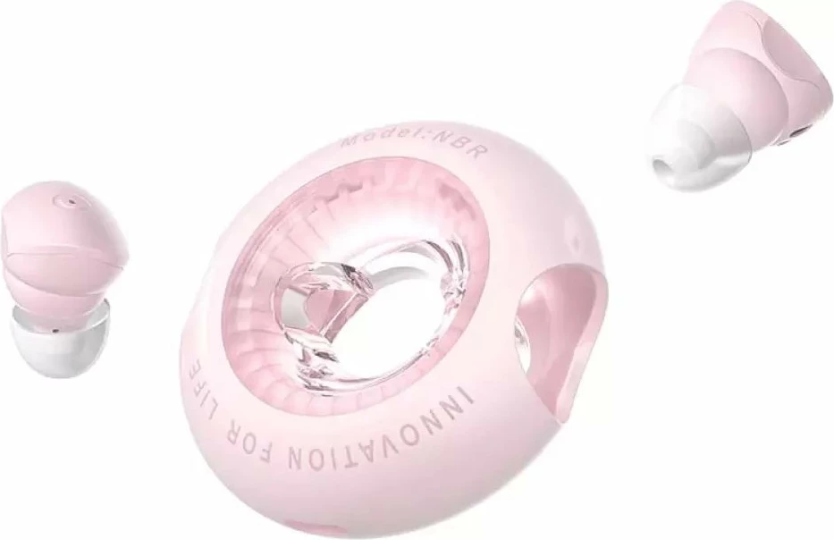 Kufje TWS Vention T17 (NBRP0) Bluetooth 5.3 IPX4 20h, set me kuti karikimi, rozë