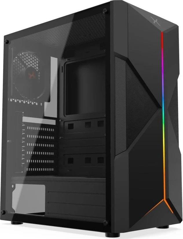 Kasë kompjuterike Krux Astral, e zezë 