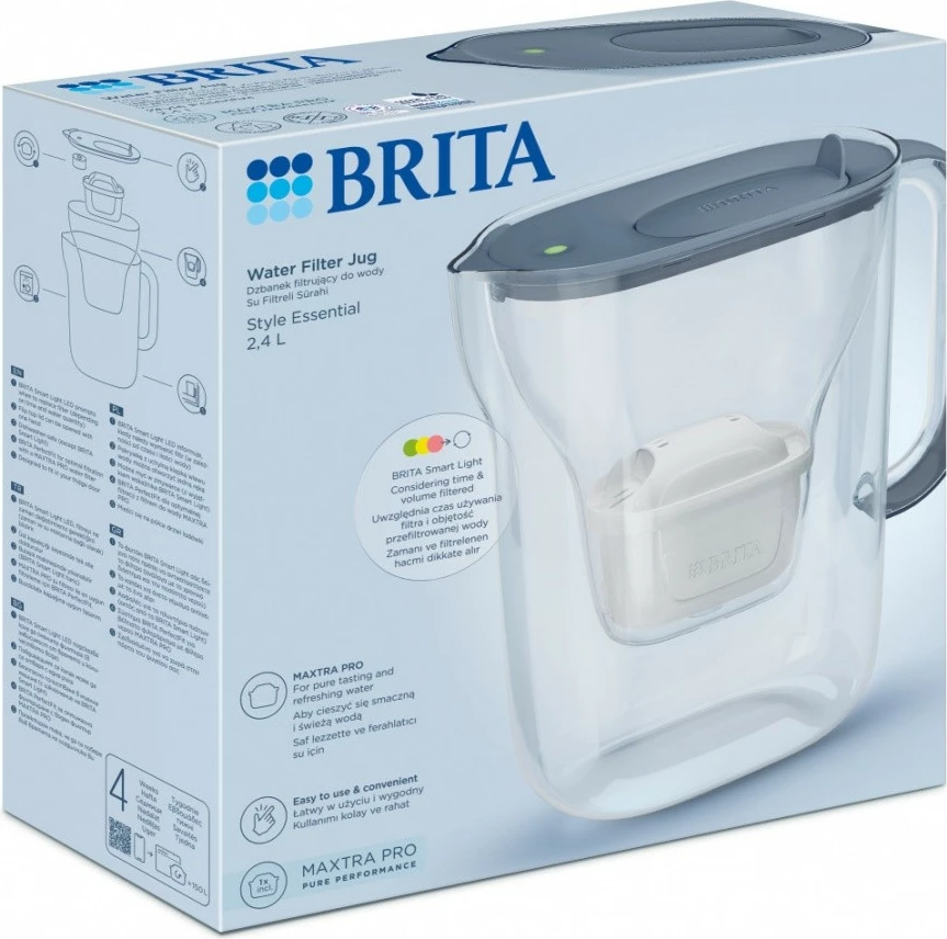 Ibrik filtrues uji Brita Style Essential 2.4L, grafit