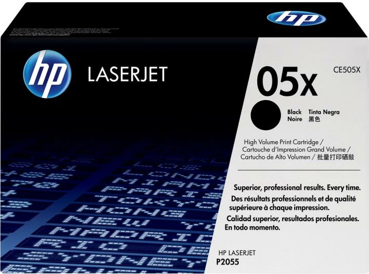 Toner HP 05X CE505X rendiment 5,500-8,800 faqe, i zi, 1 copë