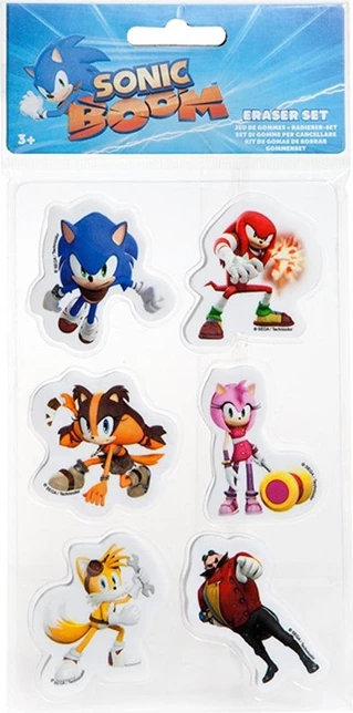 Set gomash fshirëse Pyramid International Sonic Boom (Gaming Heroes), 6 copë