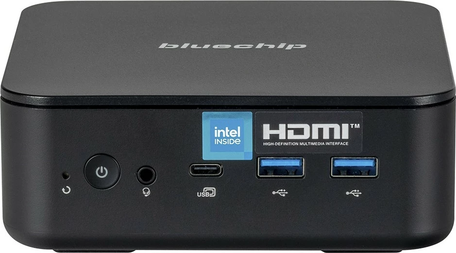 Kompjuter mini bluechip BUSINESSline M13100 N100, 8GB RAM, 120GB SSD, Wi-Fi 6, BT 5.3, i zi