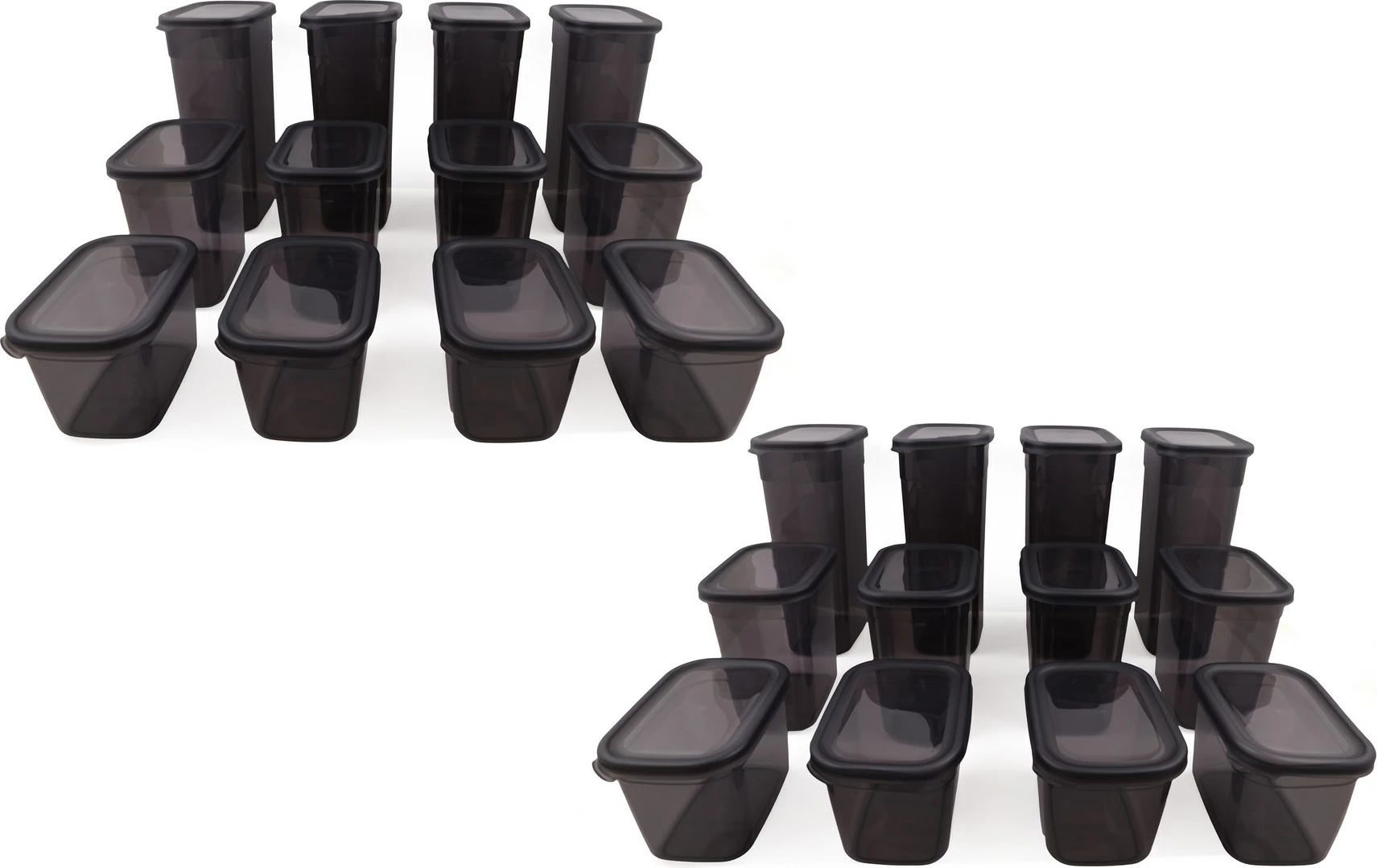 Set kuti për organizim (24 copë), Hermia Concept, BNMPOLYAR24-13232, ngjyrë antracit