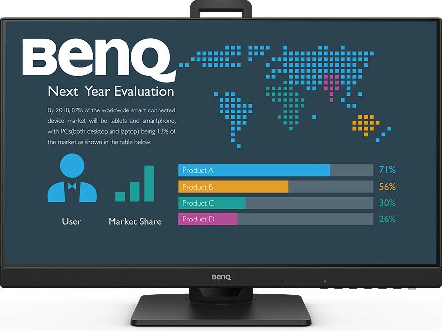 Monitor BenQ BL2486TC, 23.8", Full HD, i zi