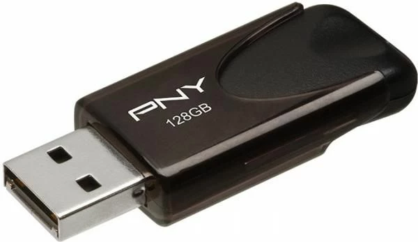 Pendrive PNY Attaché 4 2.0 128 GB USB 2.0, e zezë