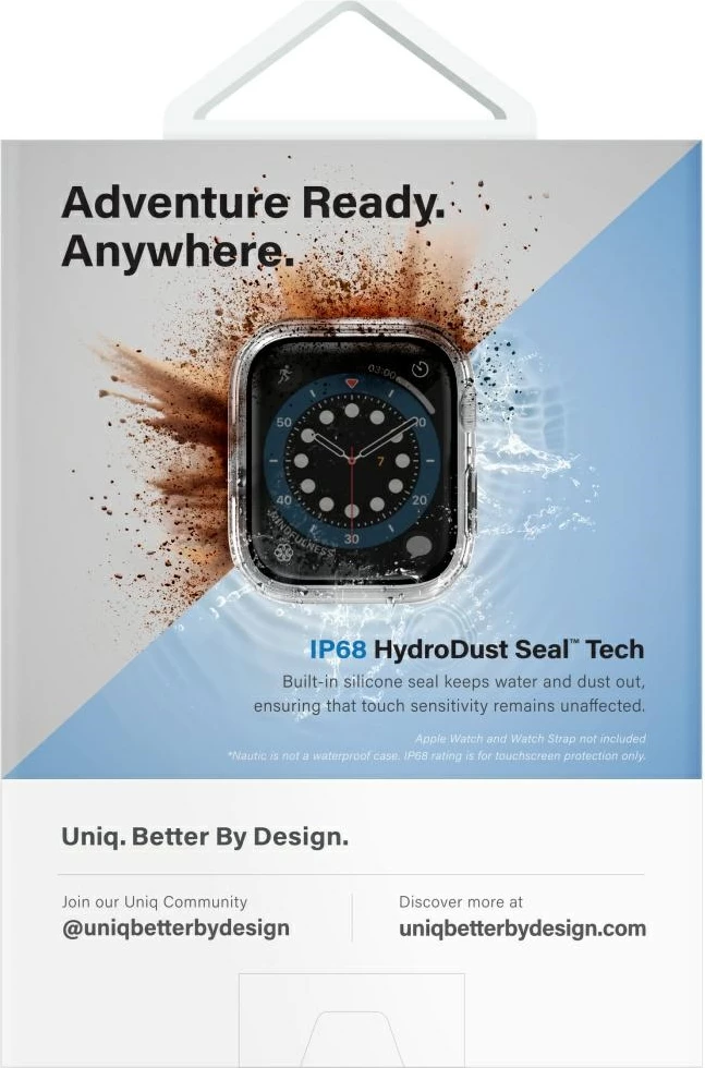 Mbështjellës UNIQ Nautic për Apple Watch 42mm, Transparent
