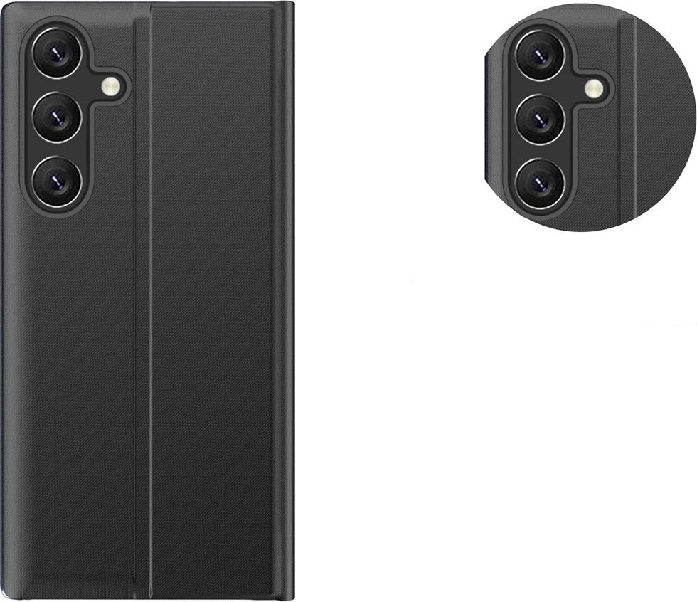 Mbështjellës Hurtel New Sleep View Case për Samsung Galaxy A55, me flap dhe stand, Kaltër