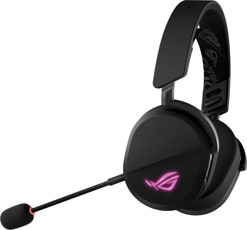 Kufje gaming ASUS ROG Pelta 90YH0410-BHUA00 (90YH0410BHUA00), tri-mode me 2.4 GHz ultra-low latency, drajvera 50mm, mikrofon boom 10mm, të zeza