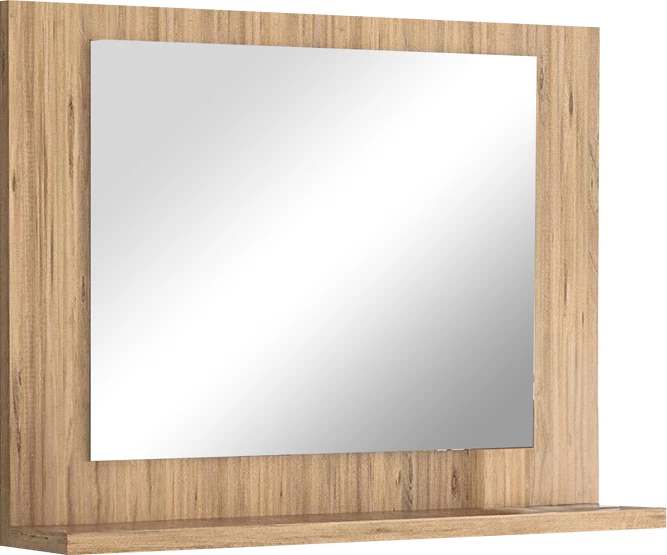 Pasqyrë Kappa melamine, hije natyrale, 64x6x47cm