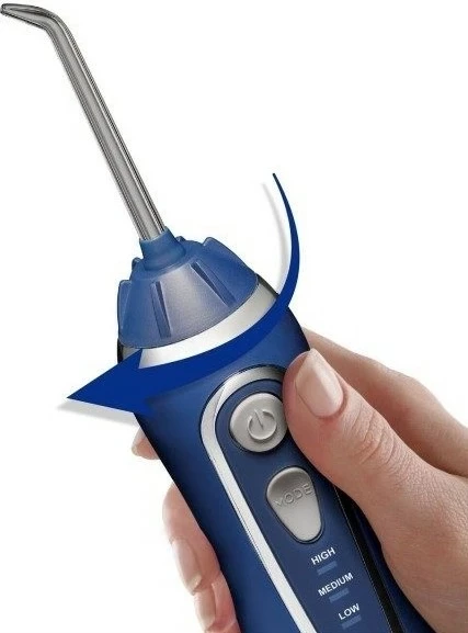 Irigator dhëmbësh Waterpik WP-583, pa kabllo, 207ml, ngjyrë kaltër