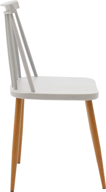 Tavolinë me karrige, ngjyrë gri-natyrale, D80x73cm