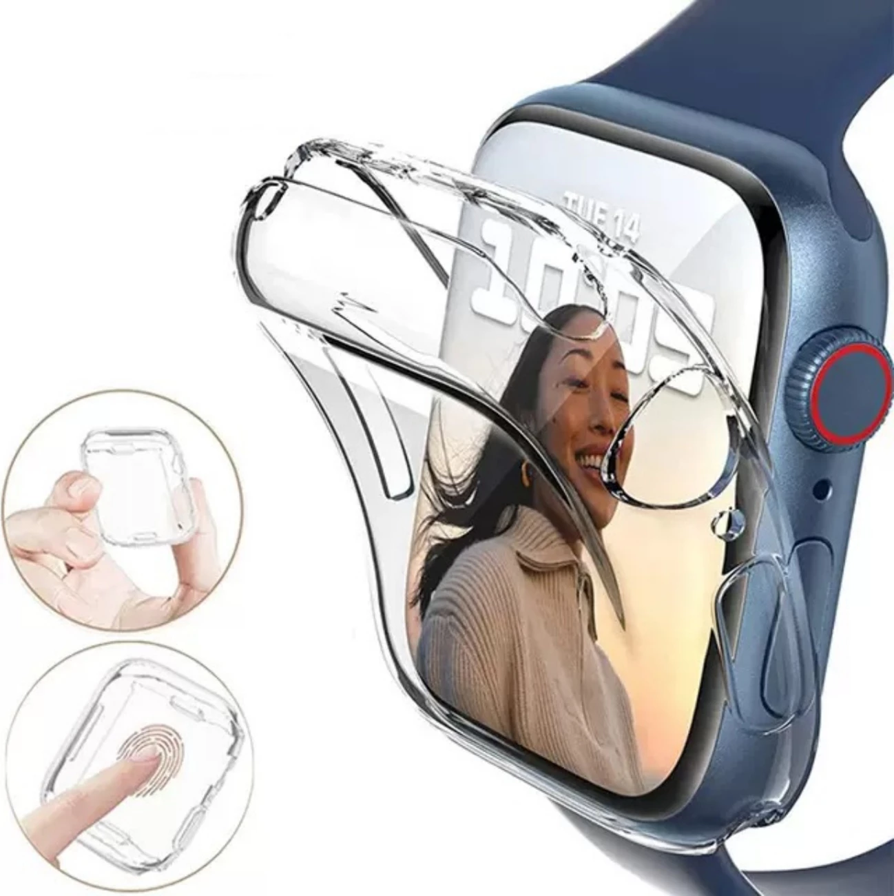 Mbështjellës Hurtel Ultra Clear për Apple Watch Ultra 49mm, TPU, Transparent