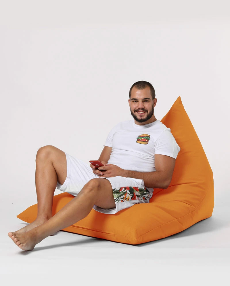 Puf kopshti, ngjyrë portokalli, Pyramid Big Bed, Atelier del Sofa