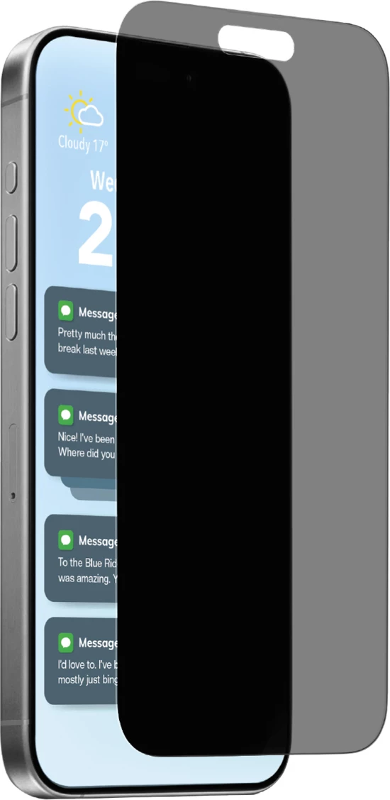 Xham mbrojtës privatësie Puro Privacy për iPhone 17, iPhone 17 Pro, iPhone 16