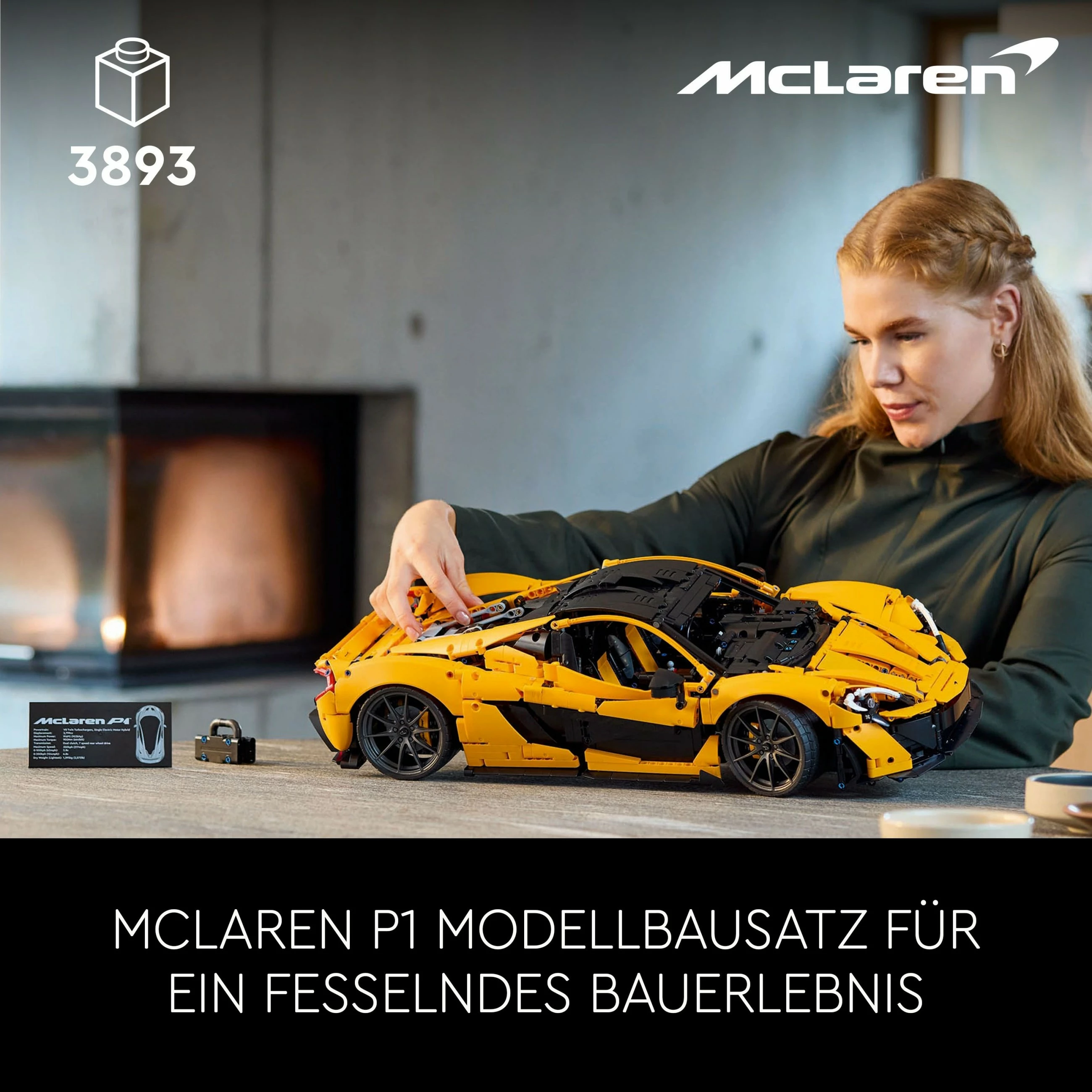 Set ndërtimi LEGO McLaren P1, 3893 pjesë, shumëngjyrësh