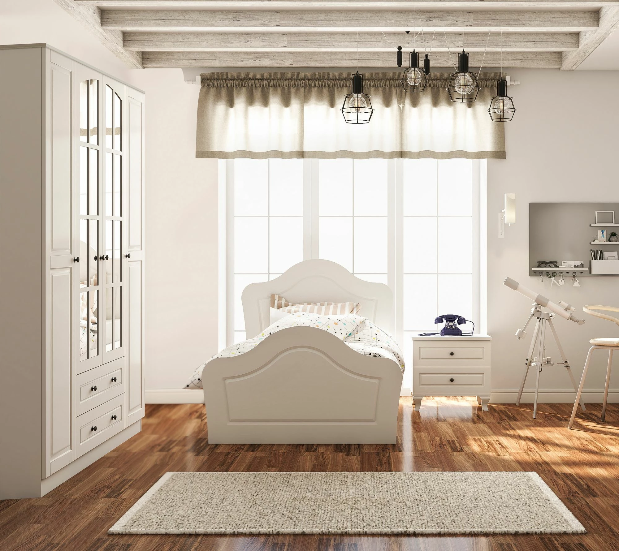 Set dhome për të rinj Skye Decor, ngjyrë e bardhë mat, RB-014