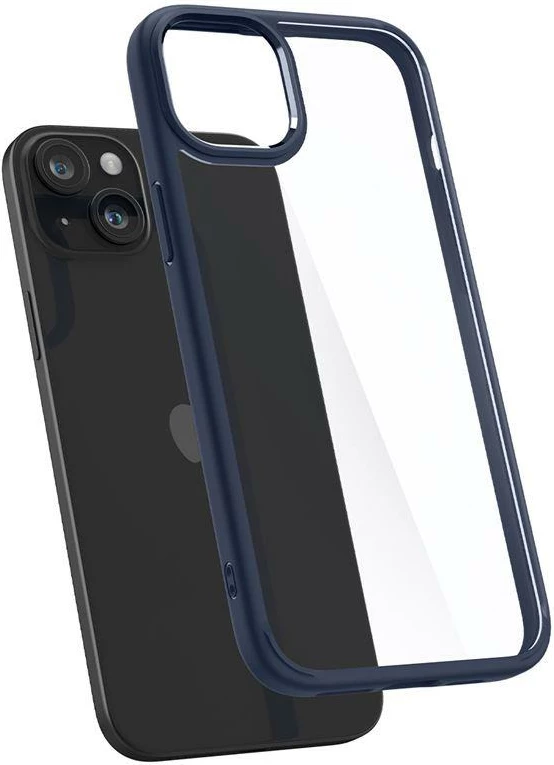 Mbështjellës Spigen Ultra Hybrid për iPhone 15 Plus, Kaltër e errët