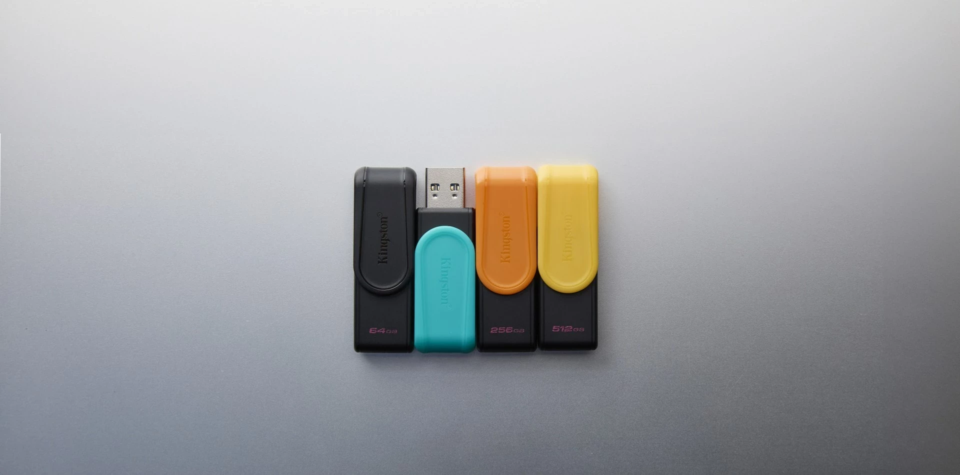 USB Kingston DataTraveler Exodia S 512GB, USB 3.2, Zi/Verdhë
