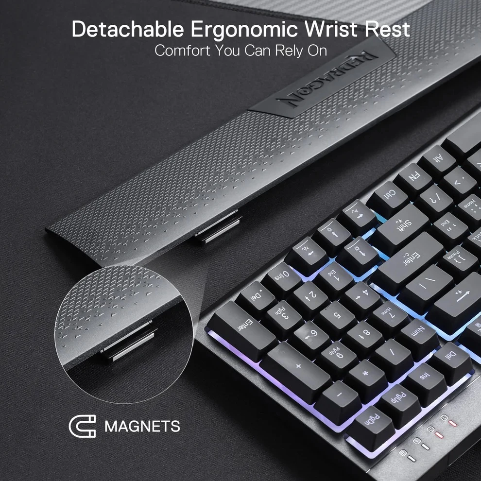 Tastierë gaming Redragon Shiva Pro K515-RGB, USB, RGB, 98 taste, membrane, me makro G1-G4