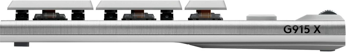 Tastierë mekanike Logitech G915 X LIGHTSPEED, full-size, RGB, wireless & wired, bardhë