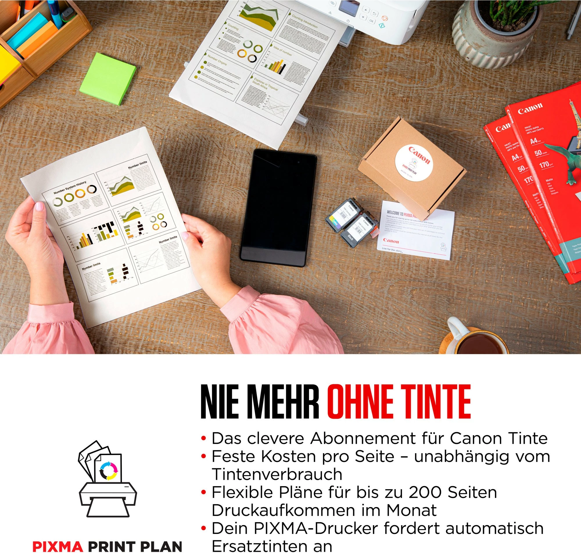 Printer Canon Inkjet PIXMA TS3550i, Wi-Fi, e zezë