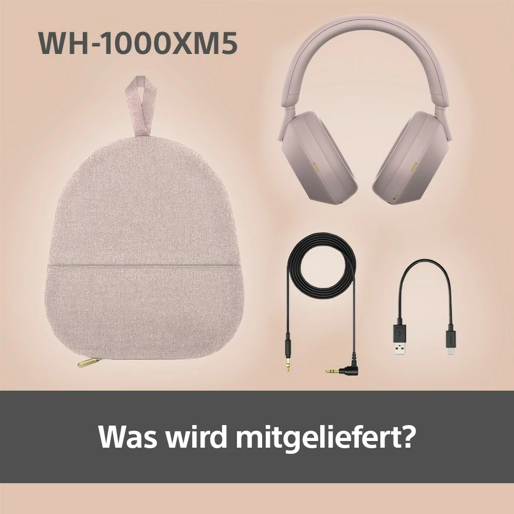 Kufje SONY WH-1000XM5 wireless, rozë