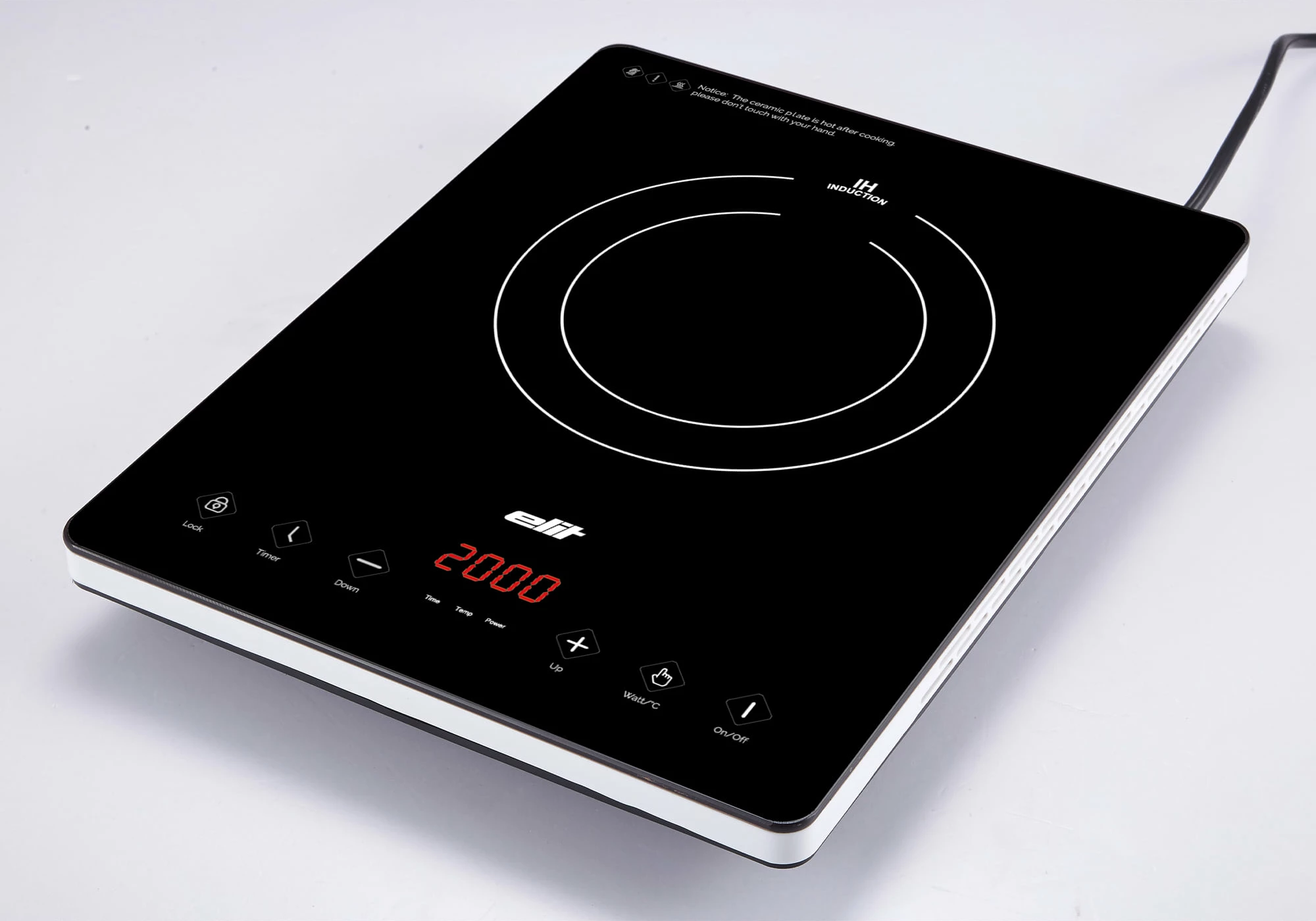 Sobe induksioni portative Elit IC-21 Slim 2000W, e zezë