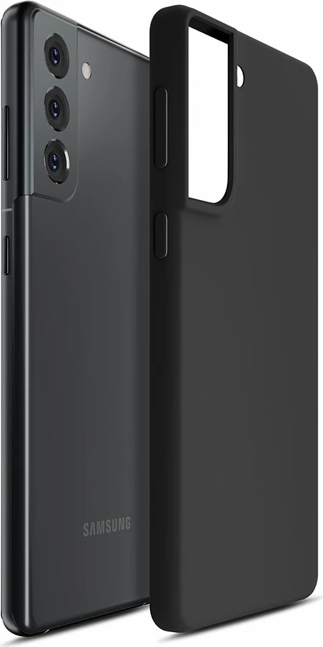 Mbështjellës silikon për celular Samsung Galaxy S22, 3mk Protection, i zi