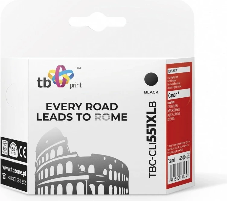 Toner TB Print TBC-CLI551XLB për Canon PIXMA MX925, i zi