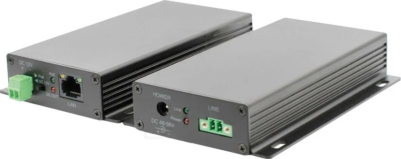 Konverter ALLNET Medien Netzwerk & PoE AT ALL-MC303P2WIRE-Set pa adapter
