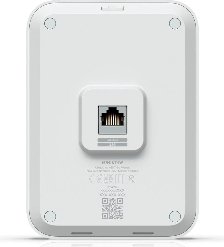 Access Point Ubiquiti U7 In-Wall, 4300 Mbit/s, PoE, Bardhë
